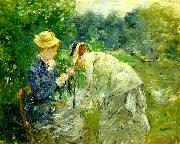 Berthe Morisot i boulognerskogen oil painting reproduction
